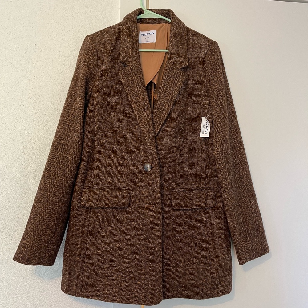 Soft-Brushed Oversized Blazer